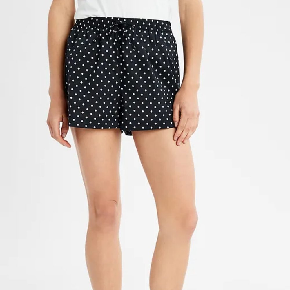 Banana Republic Pajama Short Navy Blue with White Dots